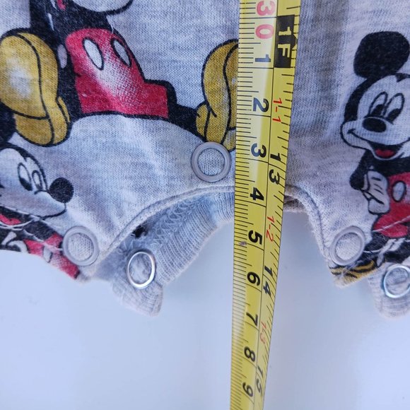 Disney Baby Size 3/6Months Gray Mickey Mouse Shirt Kids - Picture 6 of 8